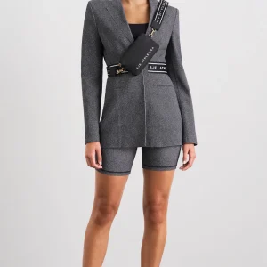 Flash Sale Aje ATHLETICA Belted Logotape Blazer 713 Herringbone Print
