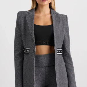 Flash Sale Aje ATHLETICA Belted Logotape Blazer 713 Herringbone Print