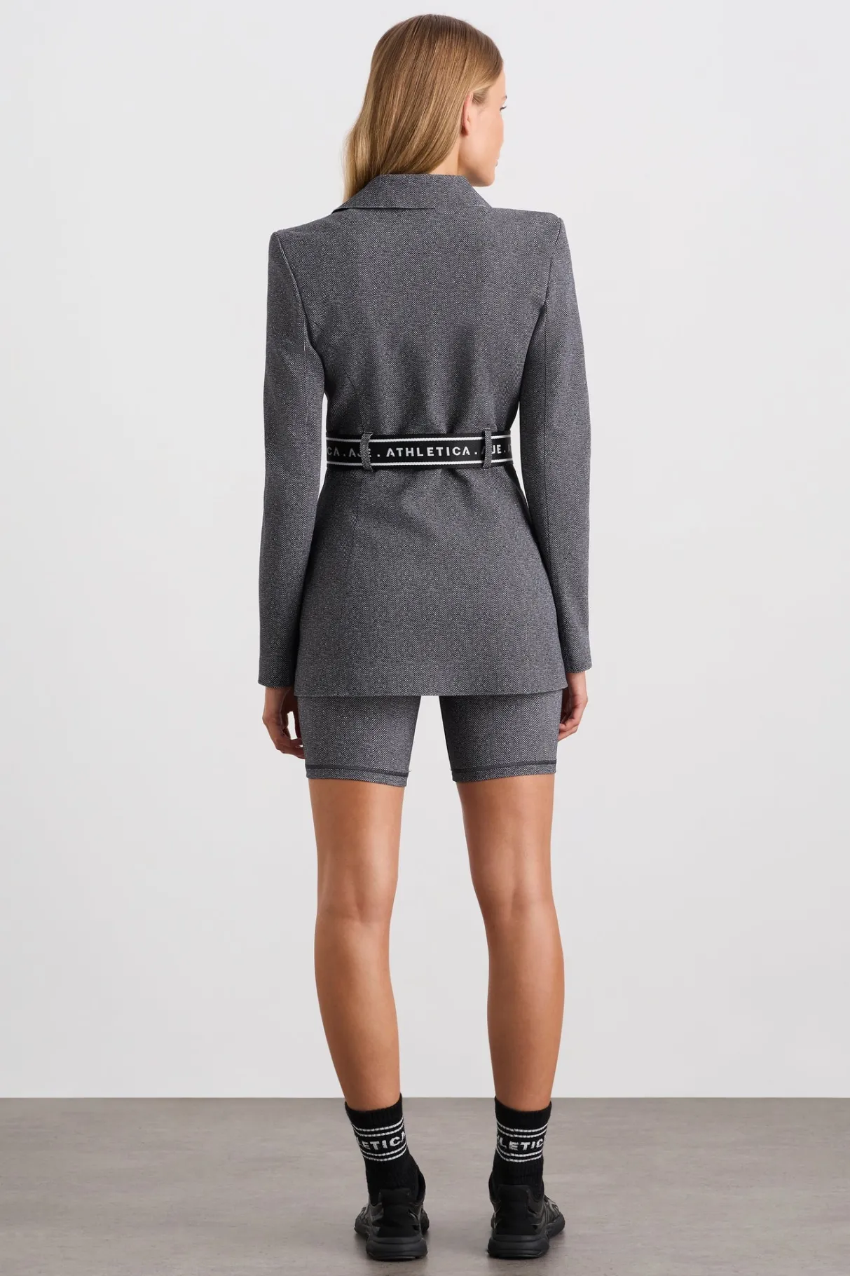belted_logotape_blazer__5.webp Flash Sale Aje ATHLETICA Belted Logotape Blazer 713 Herringbone Print