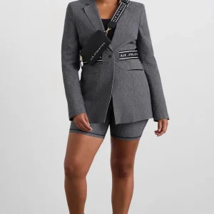 Flash Sale Aje ATHLETICA Belted Logotape Blazer 713 Herringbone Print
