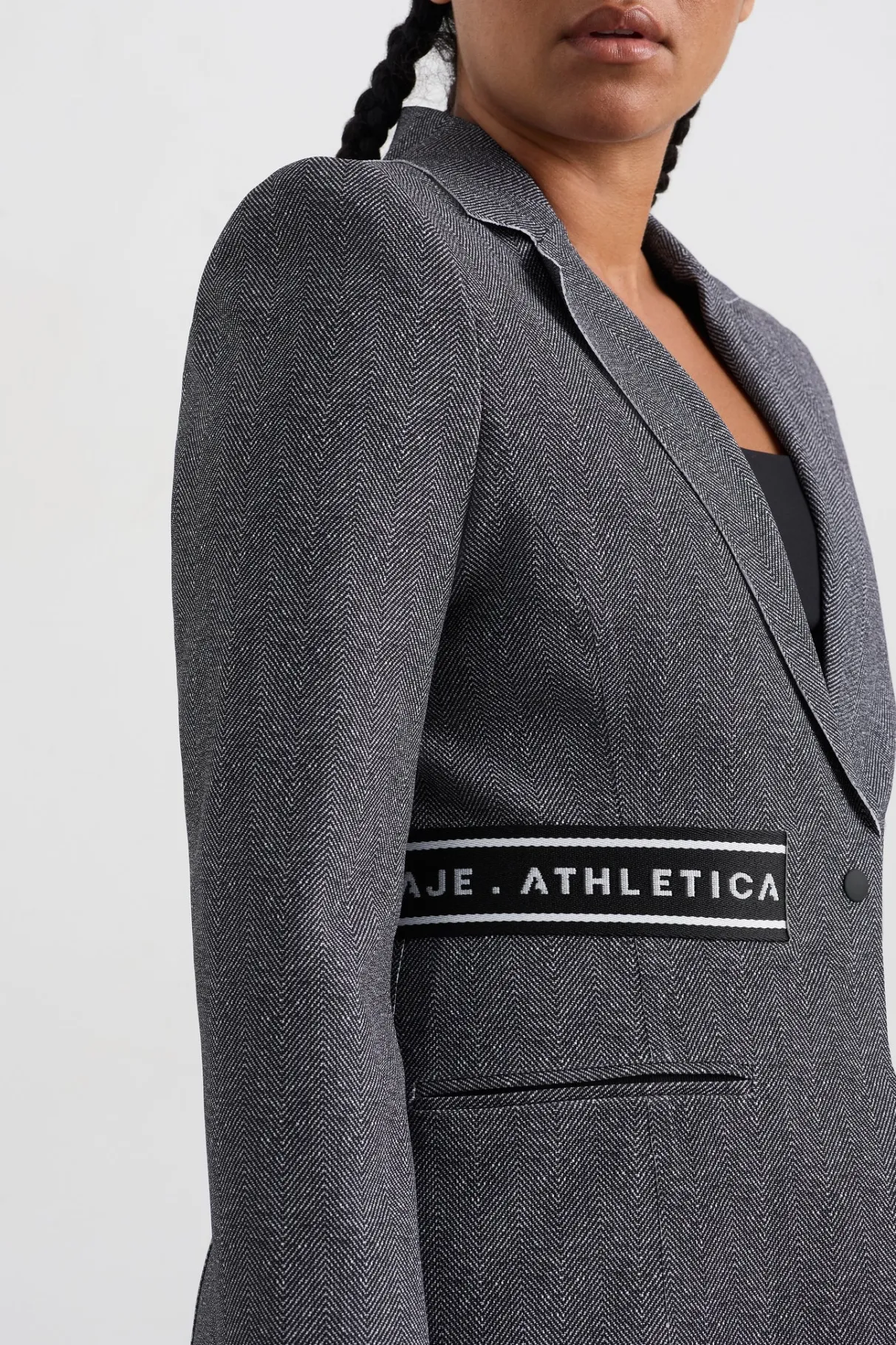 belted_logotape_blazer__8.webp Flash Sale Aje ATHLETICA Belted Logotape Blazer 713 Herringbone Print