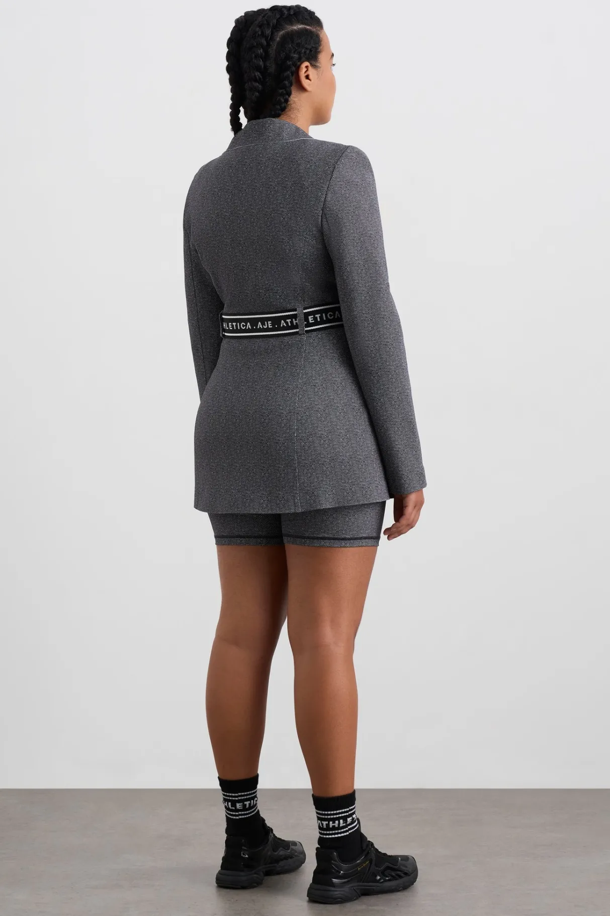 belted_logotape_blazer__9.webp Flash Sale Aje ATHLETICA Belted Logotape Blazer 713 Herringbone Print