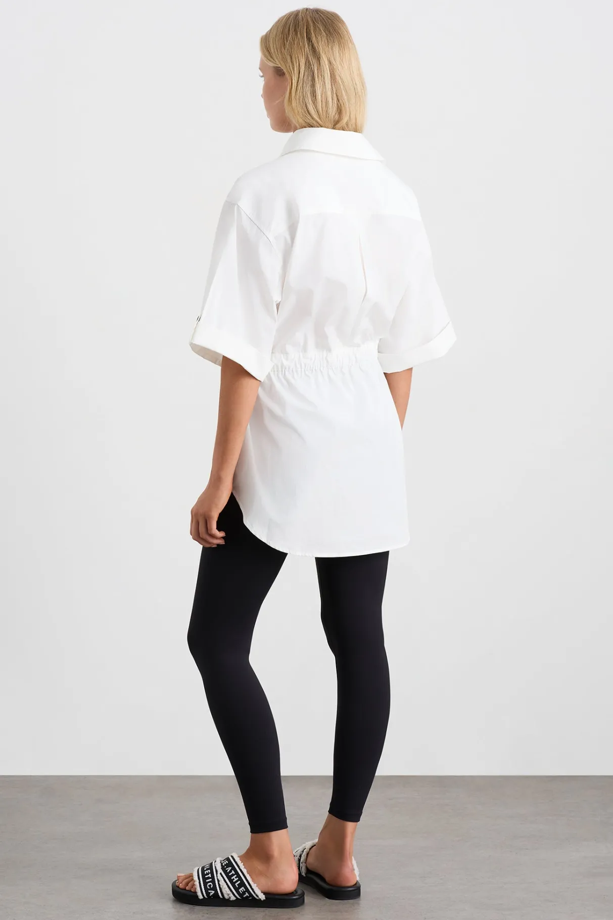 belted_short_sleeve_shirt__5.webp Sale Aje ATHLETICA Belted Short Sleeve Shirt 433 White