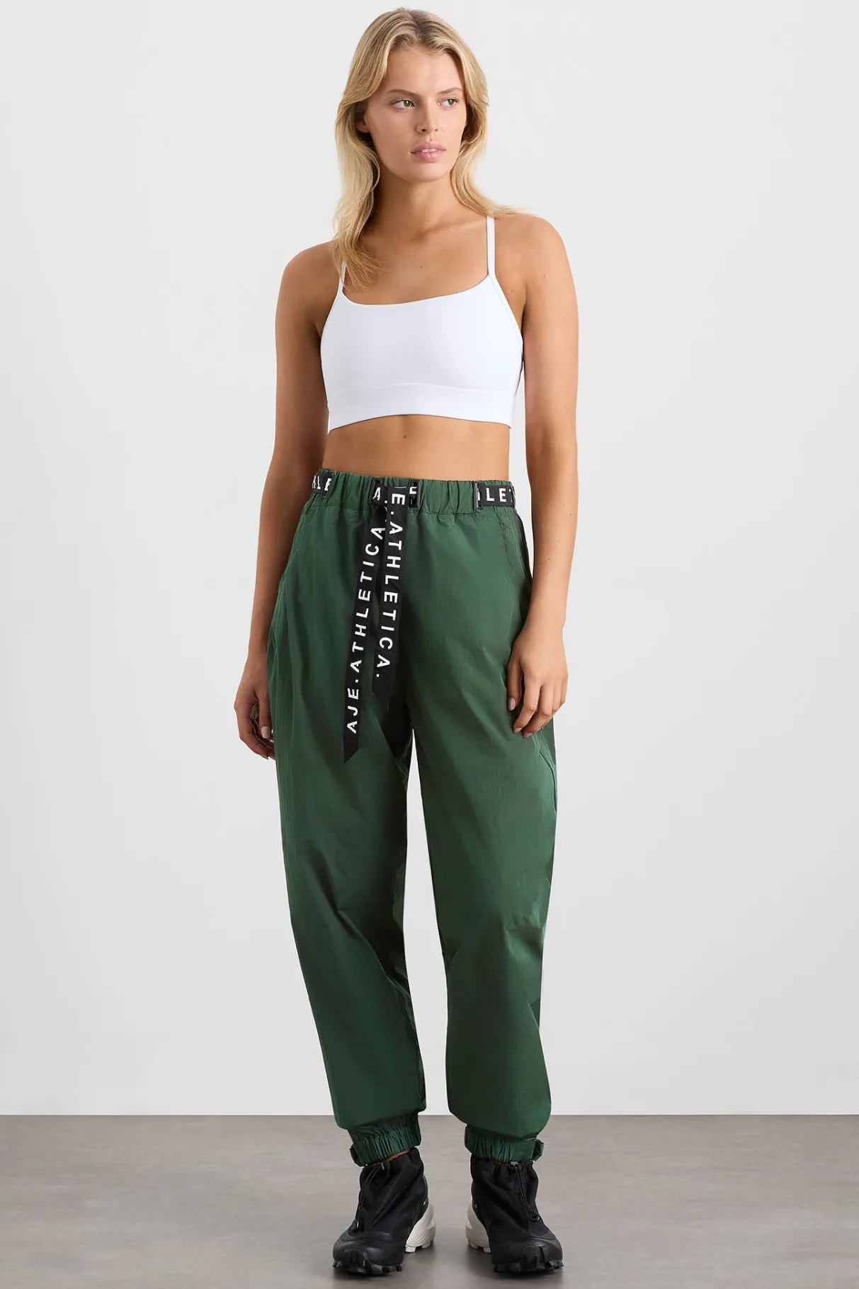 belted_windbreak_pant__0-1.webp Fashion Aje ATHLETICA Belted Windbreak Pant 502 Pine Green