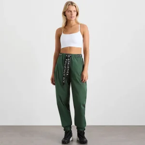 Fashion Aje ATHLETICA Belted Windbreak Pant 502 Pine Green