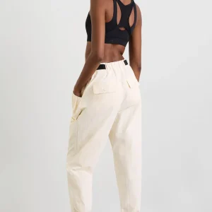 Shop Aje ATHLETICA Belted Windbreak Pant 502 Limestone Beige Black