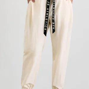 Shop Aje ATHLETICA Belted Windbreak Pant 502 Limestone Beige Black