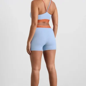 Cheap Aje ATHLETICA Bike Short 017 Steel Blue Copper Orange