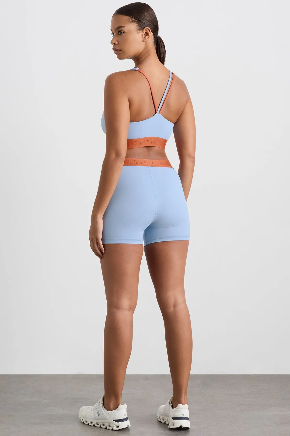bike_short__10.webp Cheap Aje ATHLETICA Bike Short 017 Steel Blue Copper Orange