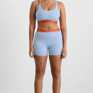 Cheap Aje ATHLETICA Bike Short 017 Steel Blue Copper Orange