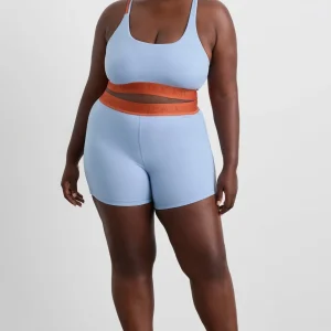 Cheap Aje ATHLETICA Bike Short 017 Steel Blue Copper Orange