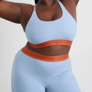 Cheap Aje ATHLETICA Bike Short 017 Steel Blue Copper Orange