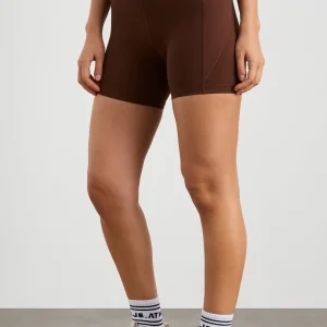 Best Sale Aje ATHLETICA Bike Shorts 626 Dark Chocolate Brown