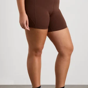 Best Sale Aje ATHLETICA Bike Shorts 626 Dark Chocolate Brown