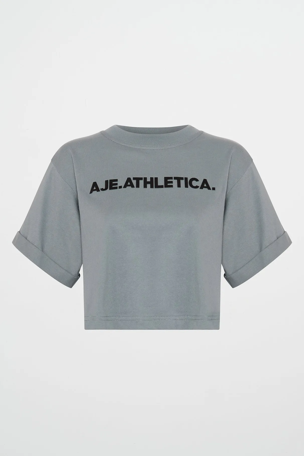 bold_logo_cropped_tee__1.webp Shop Aje ATHLETICA Bold Logo Cropped Tee 105 Slate Surge