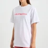 New Aje ATHLETICA Bold Logo Tee 105 White / Deep Blush