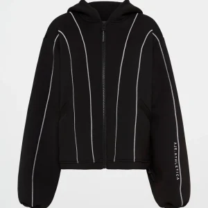 Best Sale Aje ATHLETICA Bonded Scuba Jacket 725 Black/White