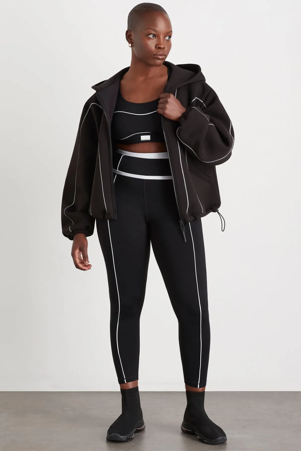 bonded_scuba_jacket__7.webp Best Sale Aje ATHLETICA Bonded Scuba Jacket 725 Black/White