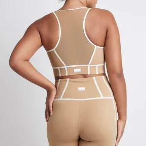 Best Sale Aje ATHLETICA Bonded Seam Short Bike Shorts 605 Beige/Light Ivory
