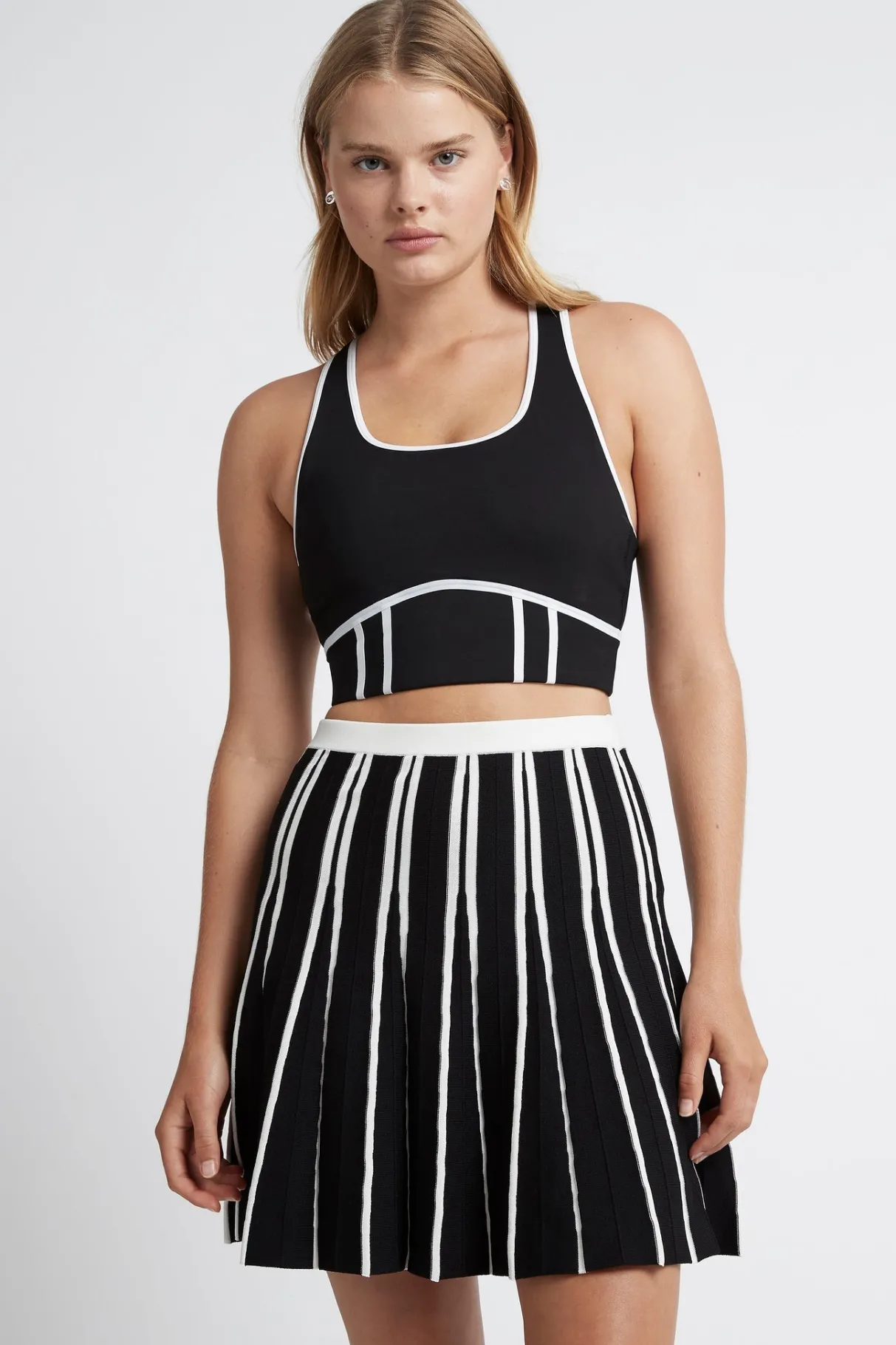 bonded_seam_training_sports_bra__0-1.webp Best Sale Aje ATHLETICA Bonded Seam Training Sports Bra 310 Black/White