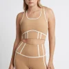 Best Aje ATHLETICA Bonded Seam Training Sports Bra 310 Beige/Light Ivory