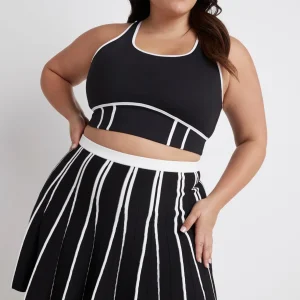 Best Sale Aje ATHLETICA Bonded Seam Training Sports Bra 310 Black/White