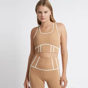 Best Aje ATHLETICA Bonded Seam Training Sports Bra 310 Beige/Light Ivory