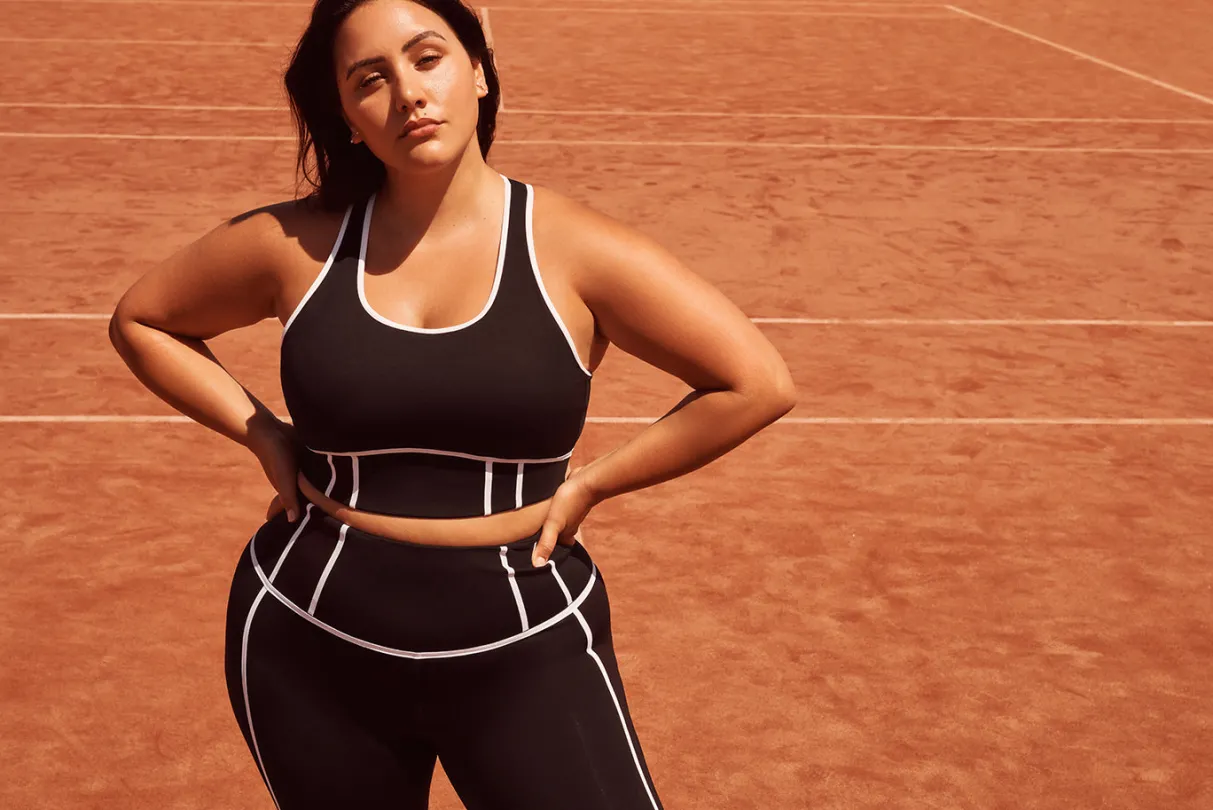 bonded_seam_training_sports_bra__16.webp Best Sale Aje ATHLETICA Bonded Seam Training Sports Bra 310 Black/White