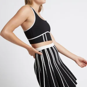 Best Sale Aje ATHLETICA Bonded Seam Training Sports Bra 310 Black/White