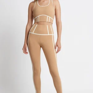 Best Aje ATHLETICA Bonded Seam Training Sports Bra 310 Beige/Light Ivory