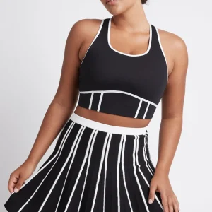 Best Sale Aje ATHLETICA Bonded Seam Training Sports Bra 310 Black/White