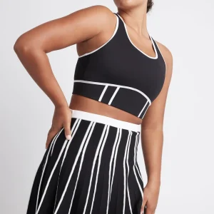 Best Sale Aje ATHLETICA Bonded Seam Training Sports Bra 310 Black/White