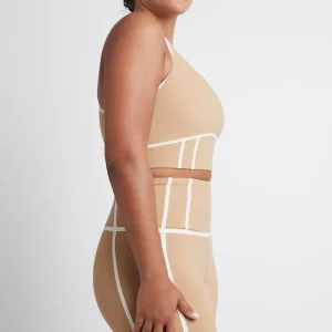 Best Aje ATHLETICA Bonded Seam Training Sports Bra 310 Beige/Light Ivory