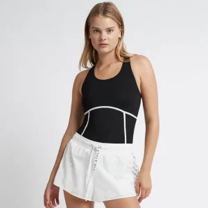 Shop Aje ATHLETICA Bonded Seam Training Tank 115 Black/White