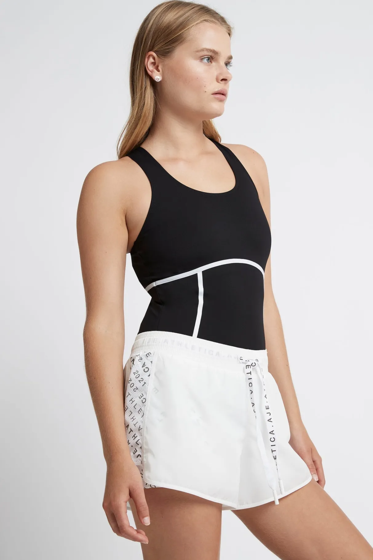 bonded_seam_training_tank__4.webp Shop Aje ATHLETICA Bonded Seam Training Tank 115 Black/White