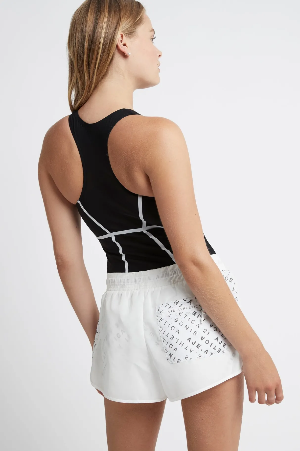 bonded_seam_training_tank__5.webp Shop Aje ATHLETICA Bonded Seam Training Tank 115 Black/White