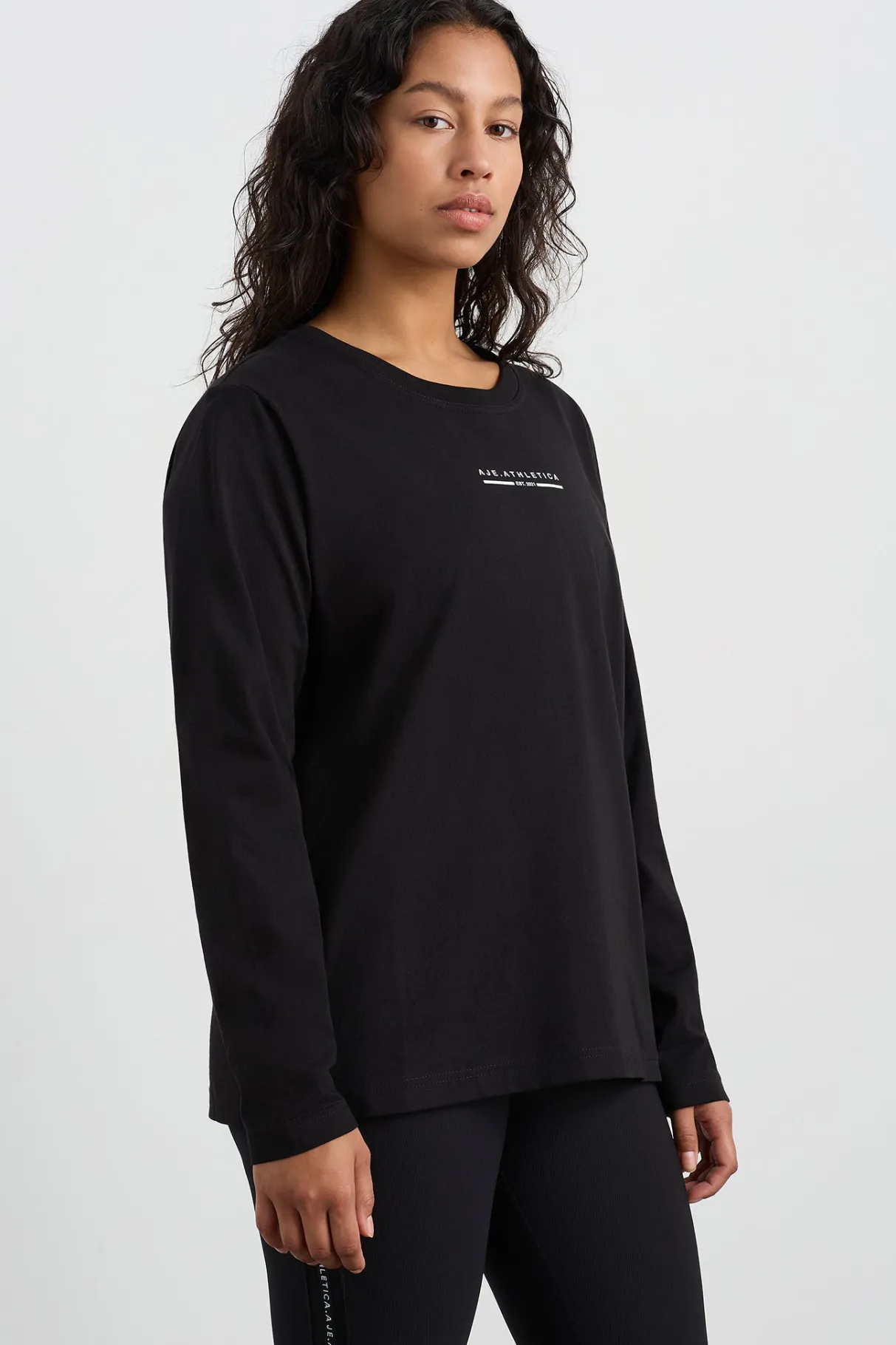 boyfriend_long_sleeve_tee__5.webp Hot Aje ATHLETICA Boyfriend Long Sleeve Tee 127 Black
