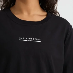 Hot Aje ATHLETICA Boyfriend Long Sleeve Tee 127 Black