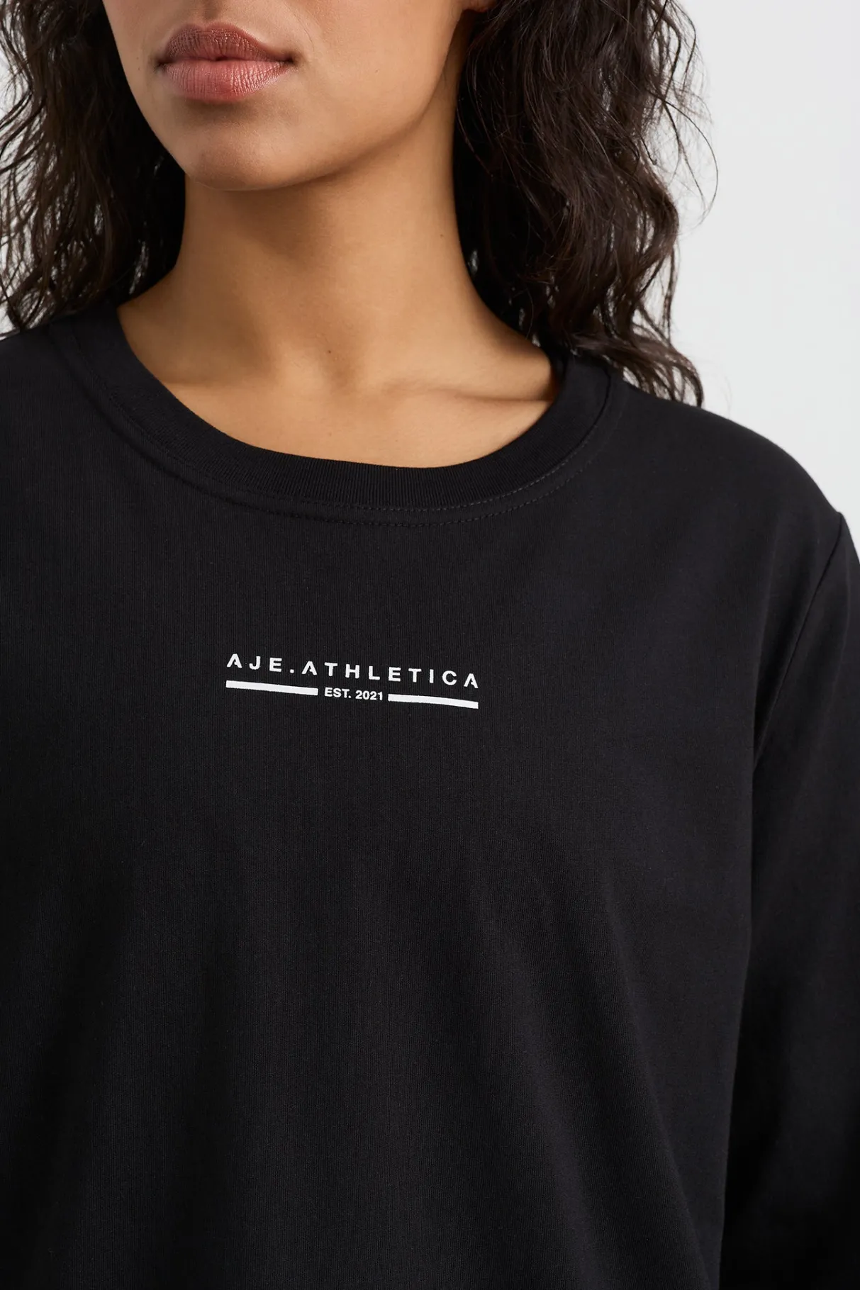 boyfriend_long_sleeve_tee__7.webp Hot Aje ATHLETICA Boyfriend Long Sleeve Tee 127 Black