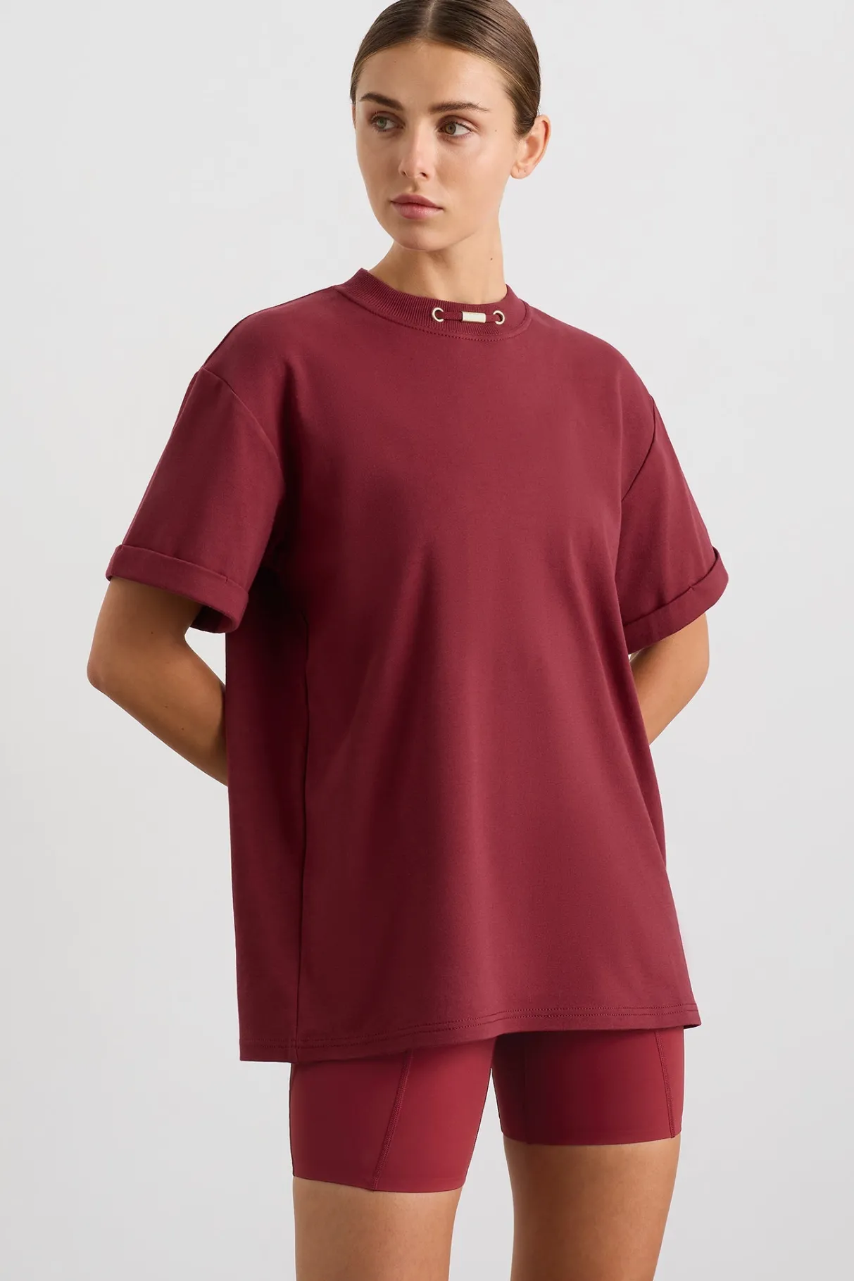 boyfriend_tshirt__0-1.webp Outlet Aje ATHLETICA Boyfriend T-Shirt 120 Plum Red
