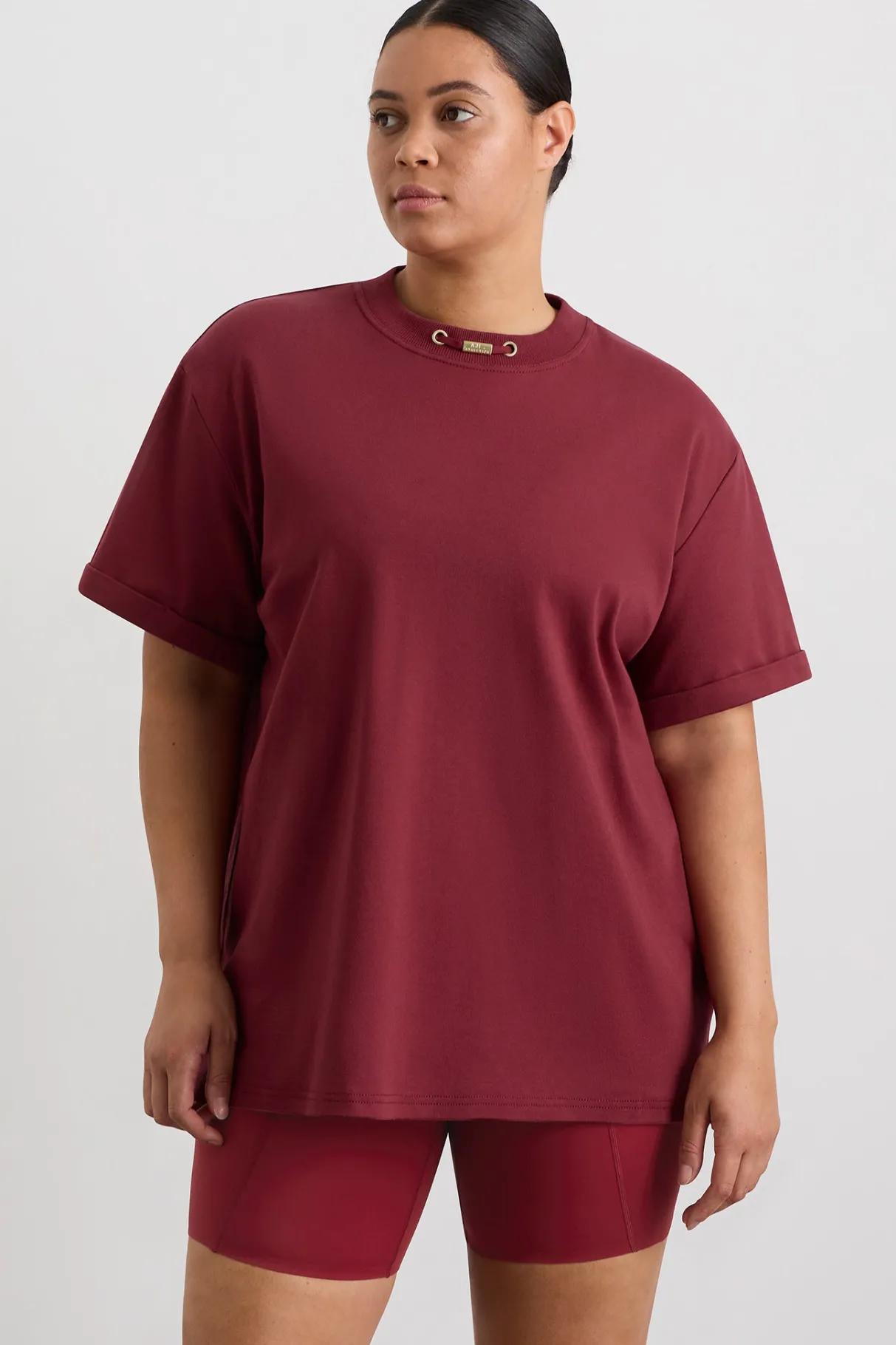boyfriend_tshirt__14-1.webp Outlet Aje ATHLETICA Boyfriend T-Shirt 120 Plum Red
