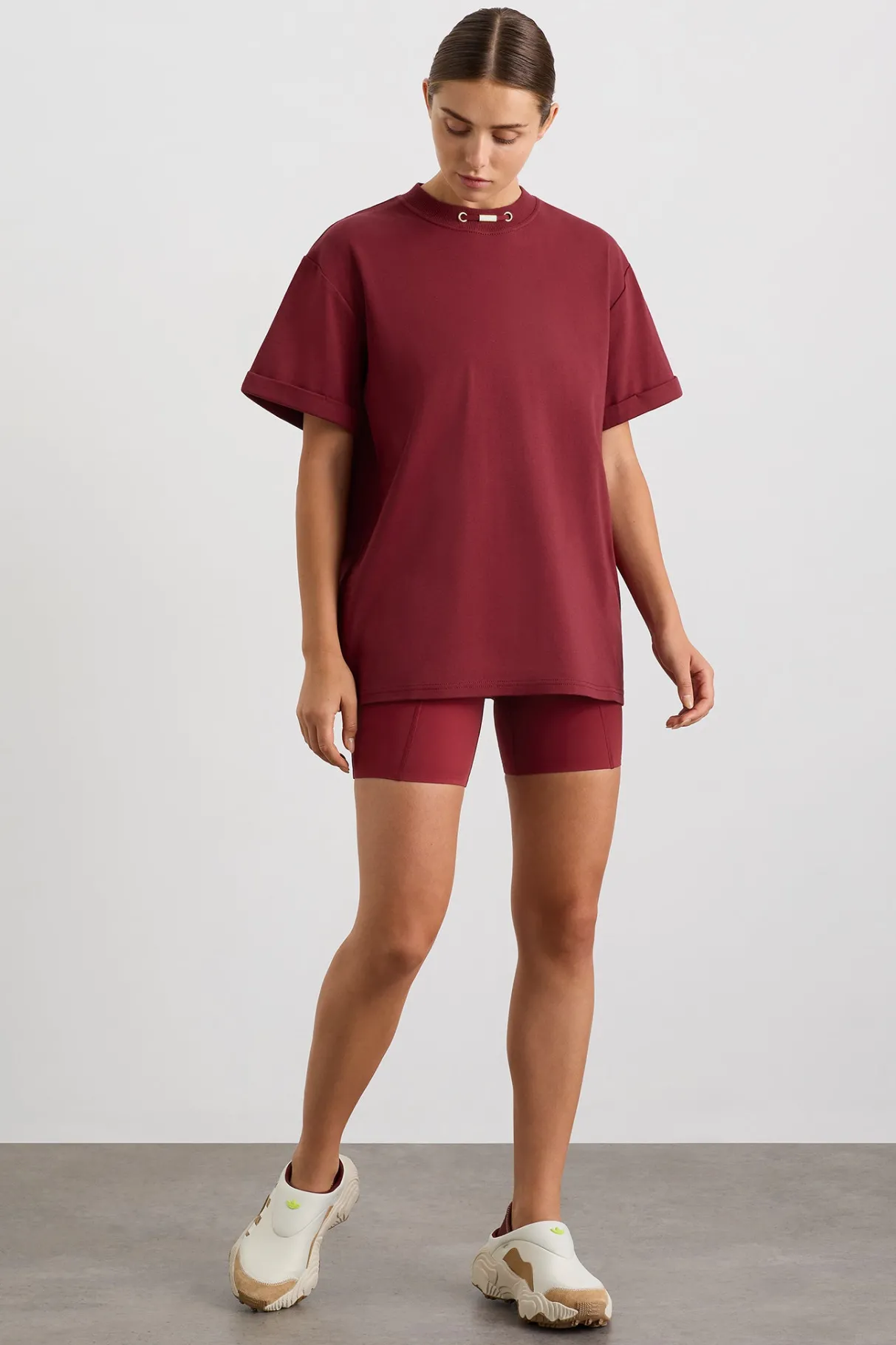 boyfriend_tshirt__2-1.webp Outlet Aje ATHLETICA Boyfriend T-Shirt 120 Plum Red