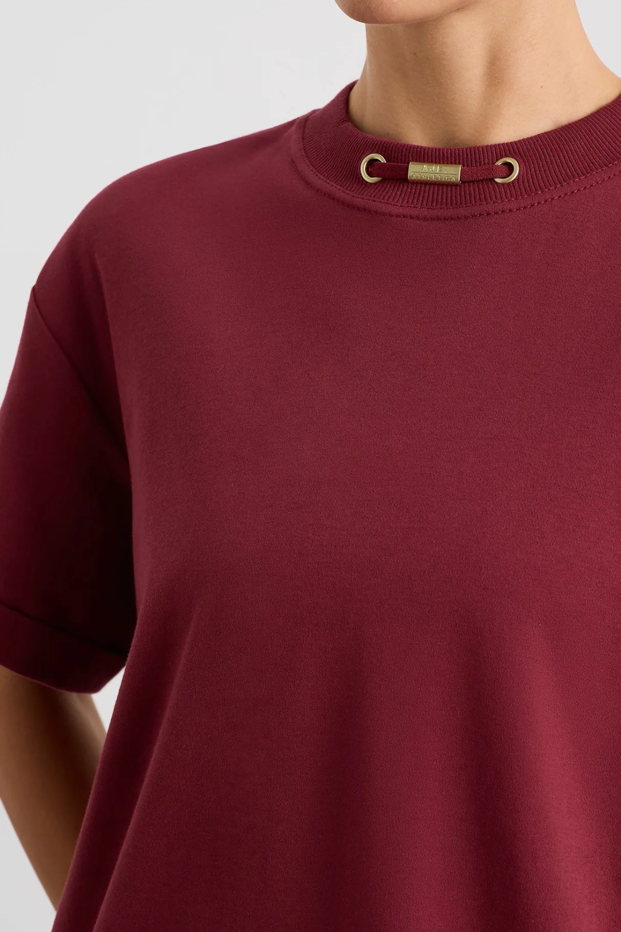 boyfriend_tshirt__3-1.webp Outlet Aje ATHLETICA Boyfriend T-Shirt 120 Plum Red