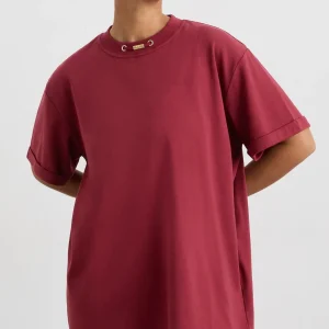 Outlet Aje ATHLETICA Boyfriend T-Shirt 120 Plum Red
