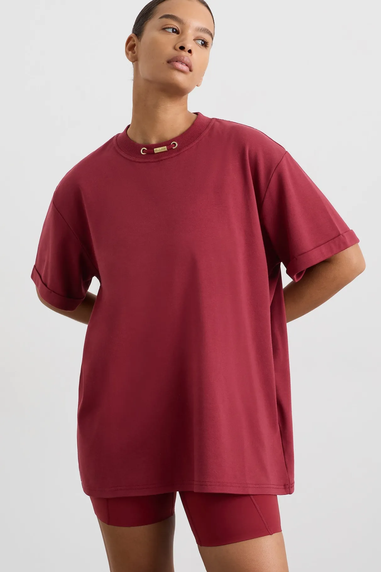 boyfriend_tshirt__6-1.webp Outlet Aje ATHLETICA Boyfriend T-Shirt 120 Plum Red