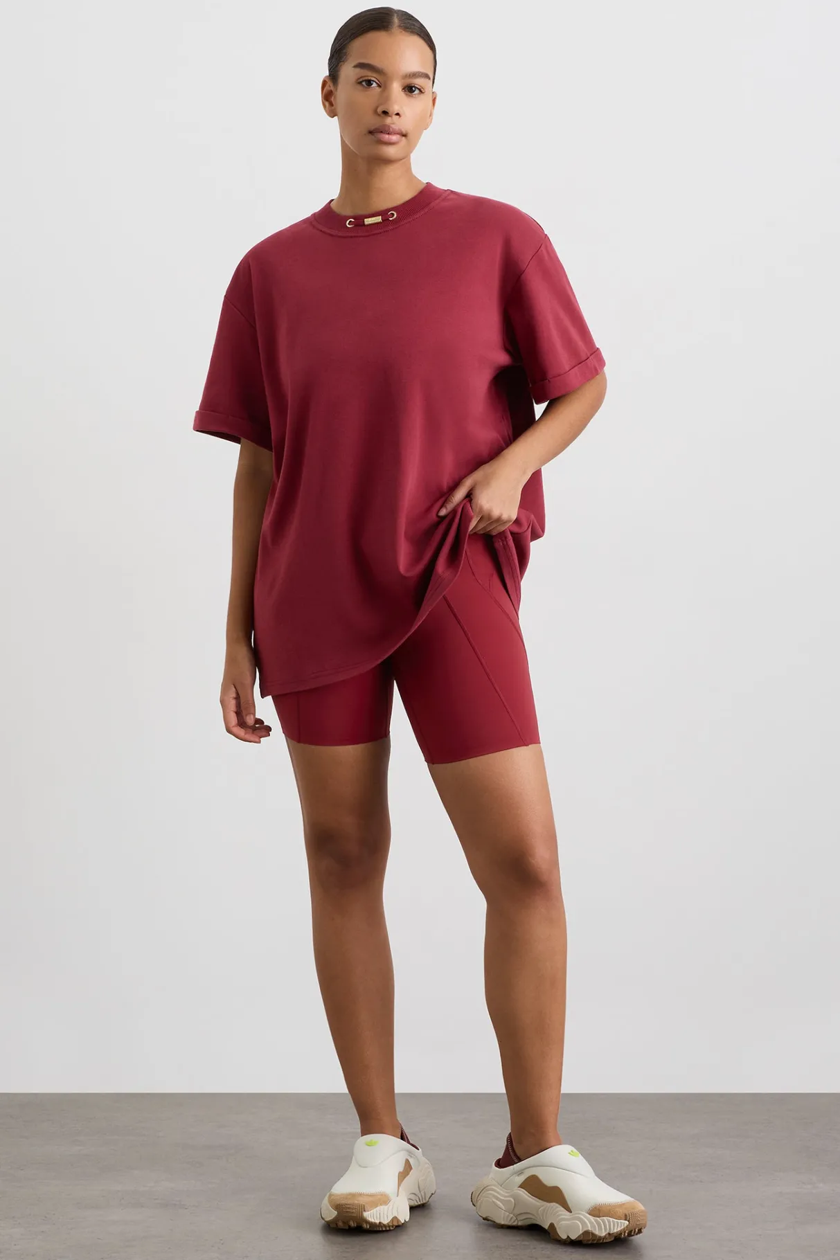 boyfriend_tshirt__7-1.webp Outlet Aje ATHLETICA Boyfriend T-Shirt 120 Plum Red