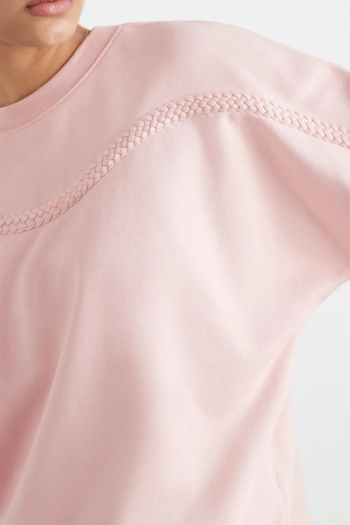 braided_crew_jumper__3.webp Best Aje ATHLETICA Braided Crew Jumper 401 Blush