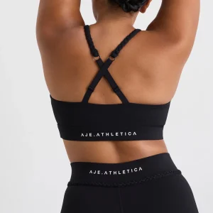 Hot Aje ATHLETICA Braided Crossback Bra 344 Black
