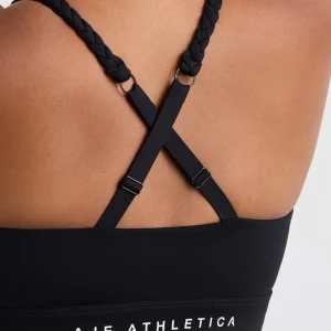 Hot Aje ATHLETICA Braided Crossback Bra 344 Black
