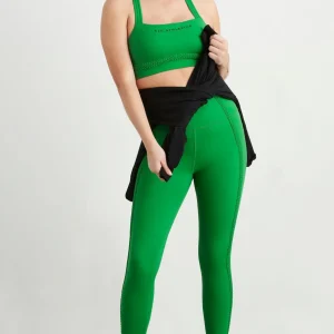 Best Sale Aje ATHLETICA Braided Hem Sports Bra 324 Vivid Green